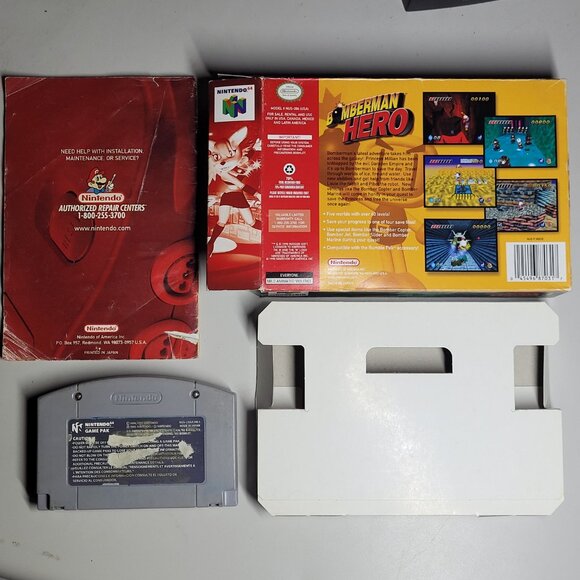 Bomberman Hero Nintendo 64 N64 cib complete - Picture 3 of 15